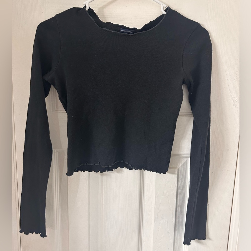 Vintage Brandy Melville Fitted Cropped Longsleeve